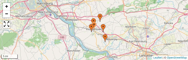 Related schools map