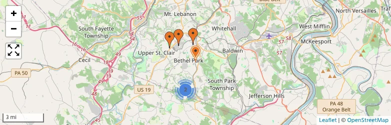 Related schools map