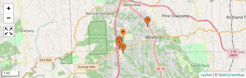 Related schools map