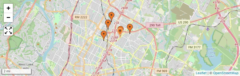 Related schools map