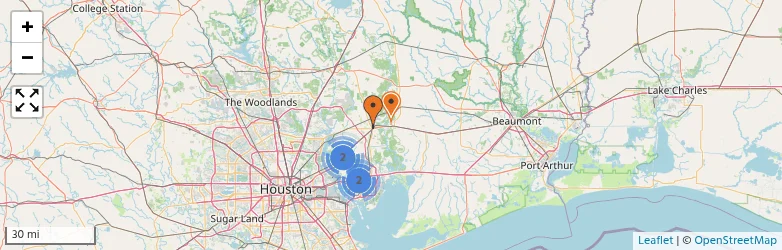 Related schools map