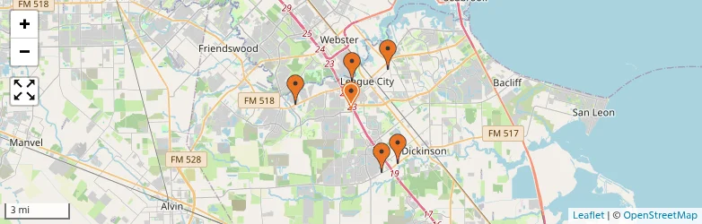 Related schools map
