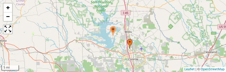 Related schools map