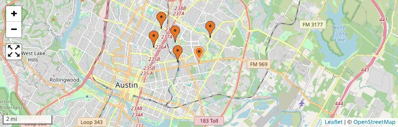 Related schools map