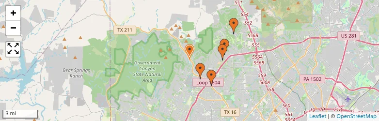 Related schools map