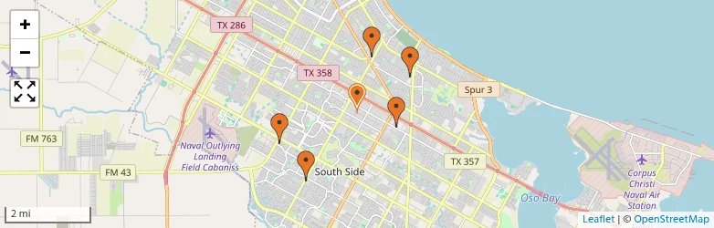 Related schools map