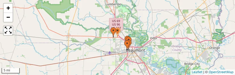 Related schools map