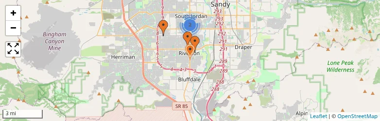Related schools map