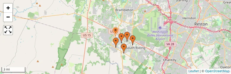 Related schools map
