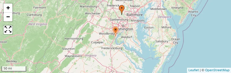 Related schools map