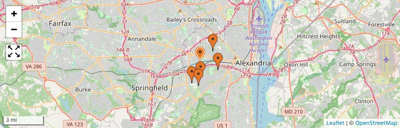 Related schools map