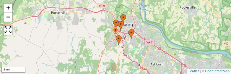 Related schools map