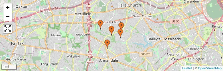 Related schools map