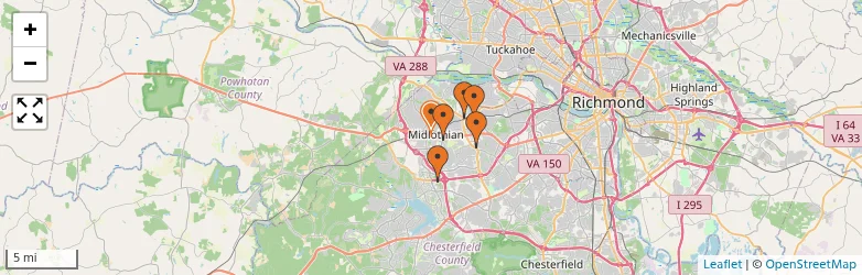 Related schools map