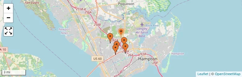 Related schools map