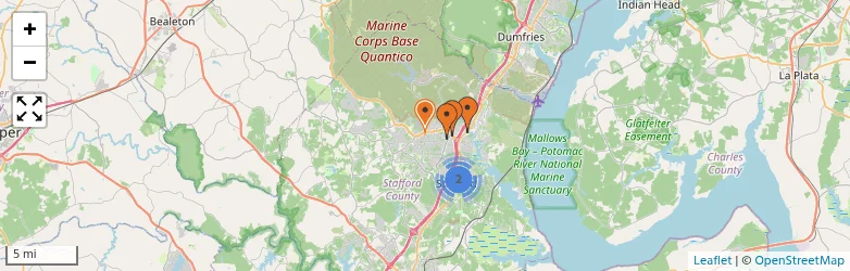 Related schools map
