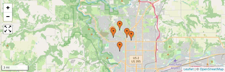 Related schools map