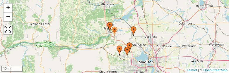 Related schools map