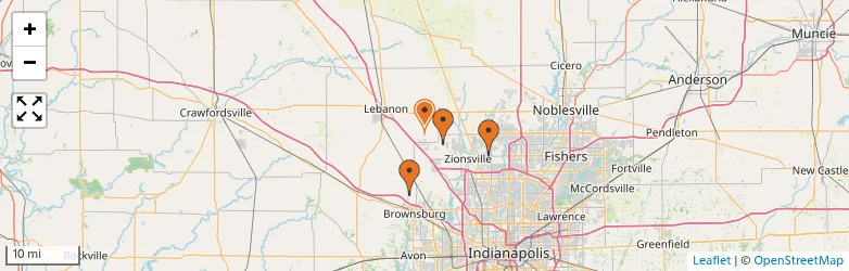 Related schools map