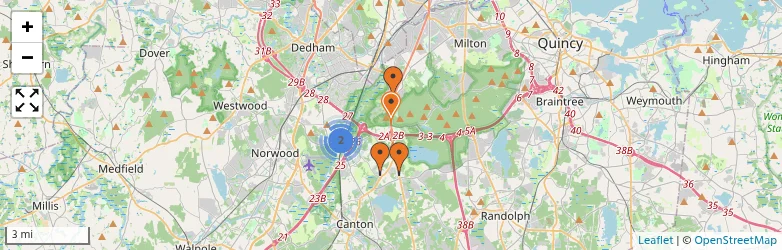 Related schools map