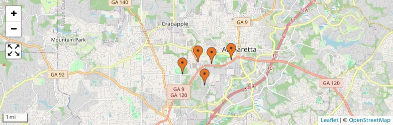 Related schools map