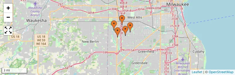 Related schools map