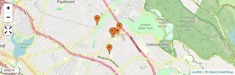 Related schools map