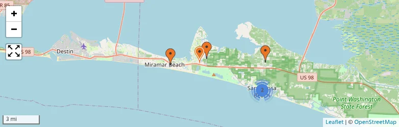 Related schools map