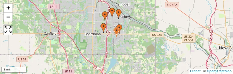 Related schools map