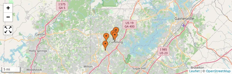 Related schools map
