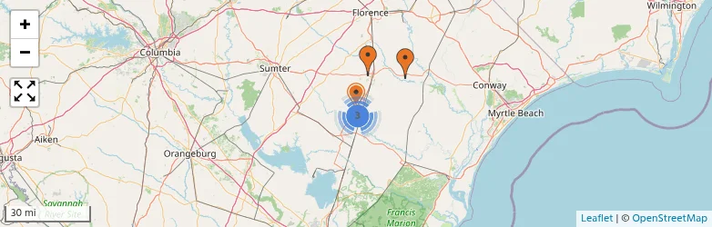 Related schools map