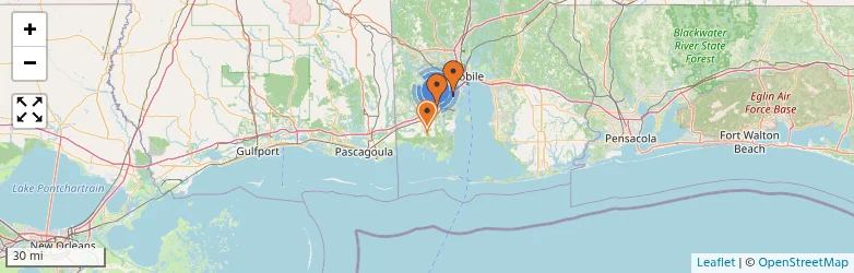 Related schools map