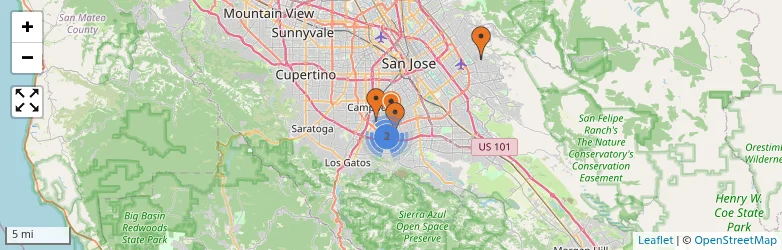 Related schools map