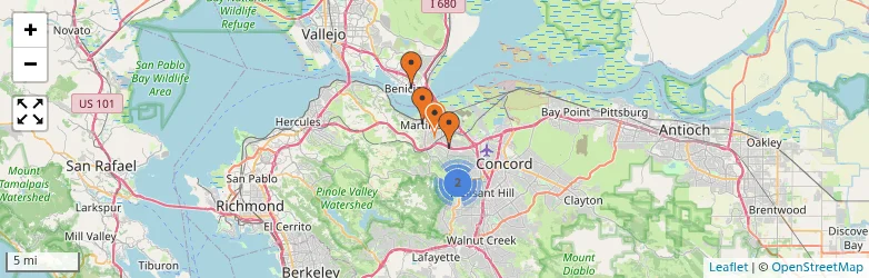 Related schools map
