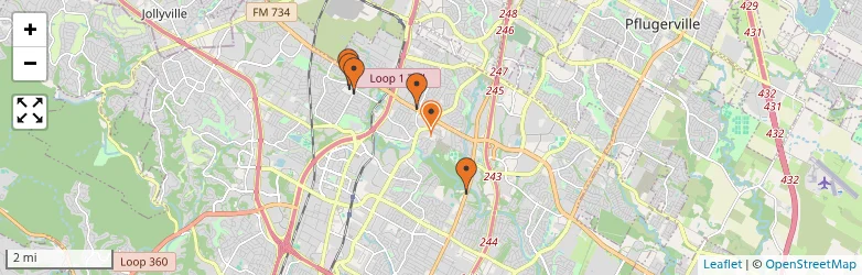 Related schools map