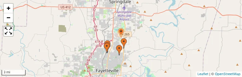 Related schools map