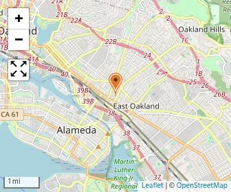 Map of Cristo Rey De La Salle East Bay High School