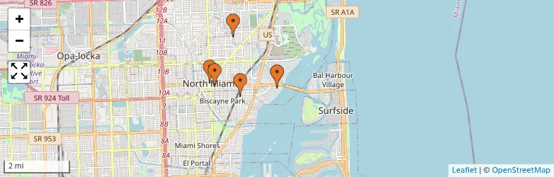 Related schools map
