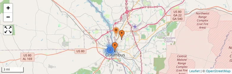 Related schools map