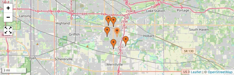 Related schools map