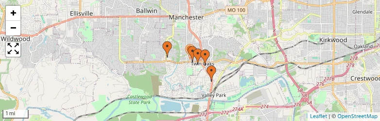 Related schools map