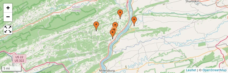 Related schools map