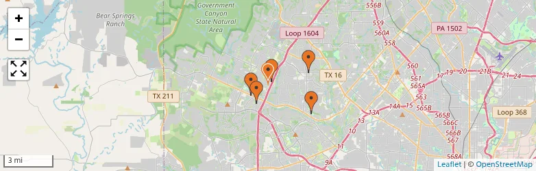 Related schools map