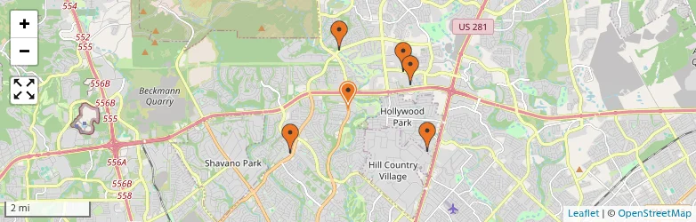 Related schools map