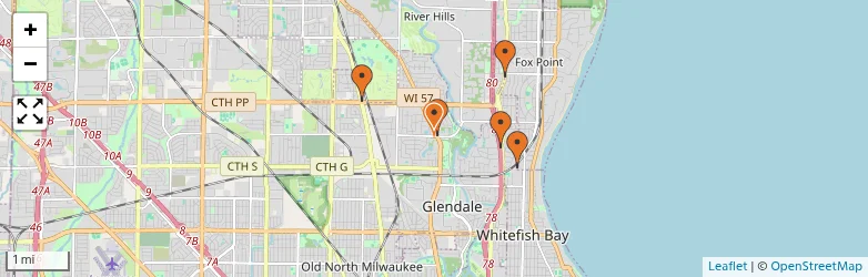 Related schools map