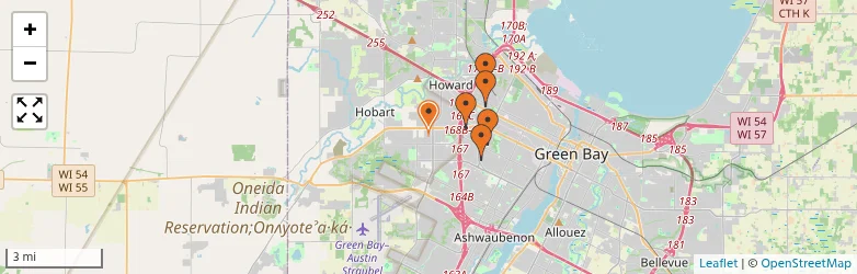 Related schools map