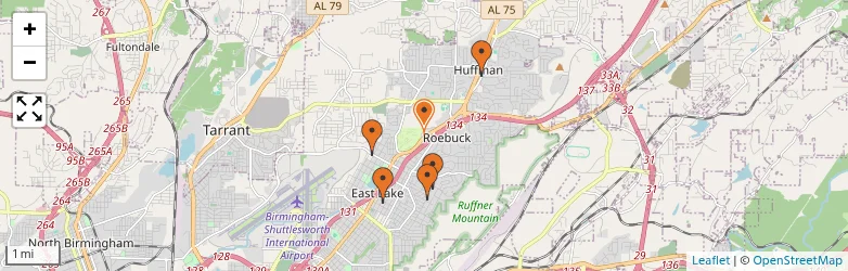 Related schools map