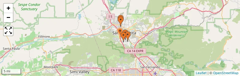 Related schools map