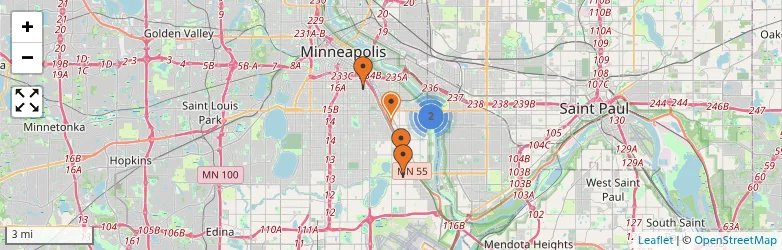 Related schools map
