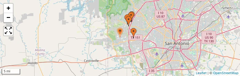 Related schools map
